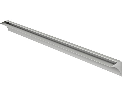 Rail de serrage pour étagère Rail 800 x 8 mm, argent