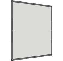 Moustiquaire pour fenêtre à cadre fixe sans perçage anthracite 100x120 cm-thumb-0