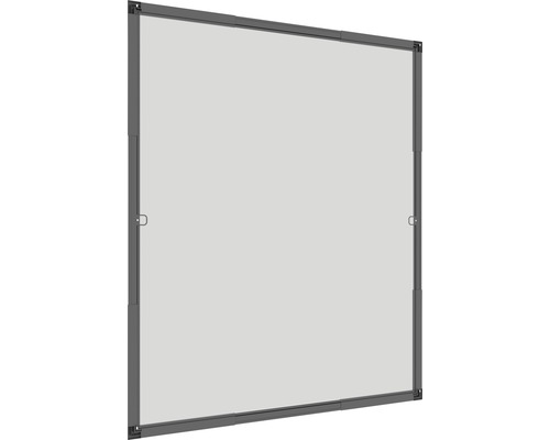 Moustiquaire pour fenêtre à cadre fixe sans perçage anthracite 100x120 cm-0