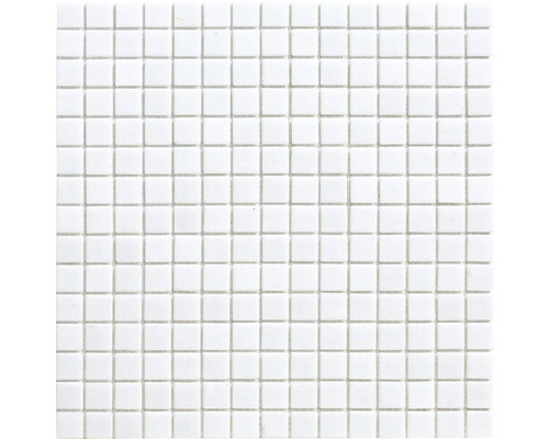 Mosaïque de verre A 11 blanc 30,5x32,5 cm Mosaïque de verre A 11 blanc 30,5x32,5 cm