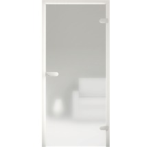 Glastür mit Griff und Rahmen