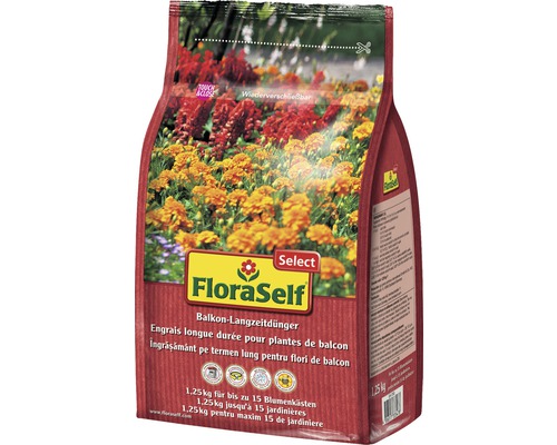 Engrais longue durée pour plantes de balcon FloraSelfSelect 1,25 kg