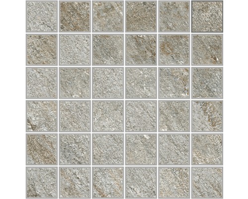 Mosaïque en grès cérame Discovery Colonial 30x30 cm Mosaïque avec aspect pierre pour l''intérieur