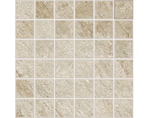Mosaïque en grès cérame Discovery Sunwood 30x30 cm Mosaïque en grès cérame pour mur et sol