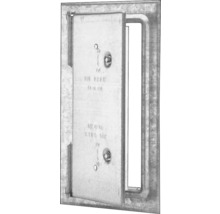 Kamintür Stahlblech verzinkt mit Vierkantverschluß 230 mm x 380 mm
