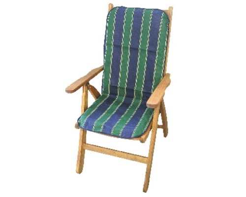 Galette d'assise pour fauteuil beo® 96 x 47 x 5 cm coton bleu vert