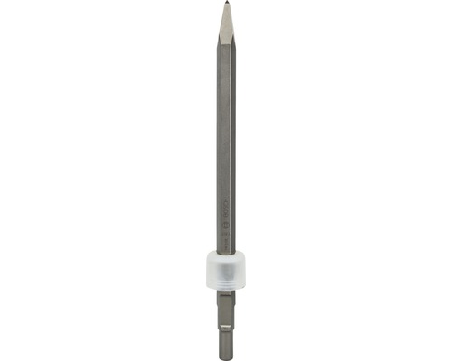 Burin pointu à queue six pans avec extrémité arrondie 19mm Bosch 400mm Pointeau à tracer en métal