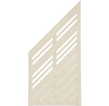 Panneau de protection visuelle avec lamelles diagonales pour le jardin