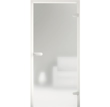 Glastür mit Griff und Beschlägen