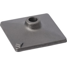 Plaque de base carrée avec perçage