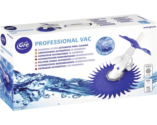 Emballage d''un nettoyeur de piscine à membrane Gre Professional Vac