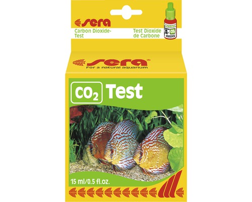 Test de l'eau sera test permanent CO2 (dioxyde de carbone) 15 ml Sera Test de dioxyde de carbone pour aquariums