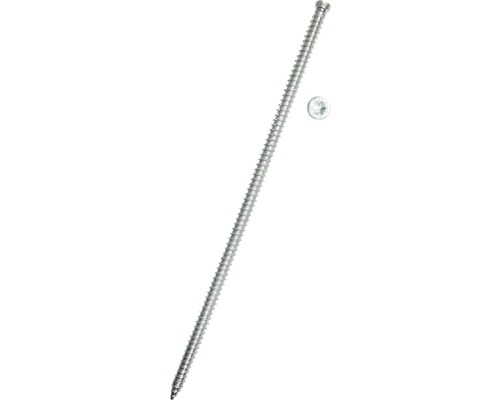 Eine Schraube mit Senkkopf und Beilagscheibe