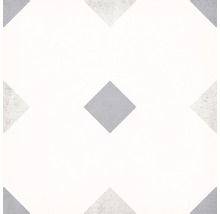 Feinsteinzeug Dekorfliese Brügge grau 22,3 x 22,3 cm mi x
