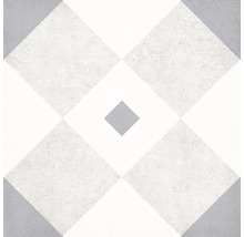 Feinsteinzeug Dekorfliese Brügge grau 22,3 x 22,3 cm mi x