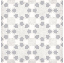 Feinsteinzeug Dekorfliese Brügge grau 22,3 x 22,3 cm mi x