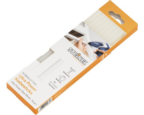 Bâtons de colle Steinel Ø 7 mm Ultra Power pack de 16 Paquet de bâtons de colle Steinel Ultra Power, diamètre sept millimètres