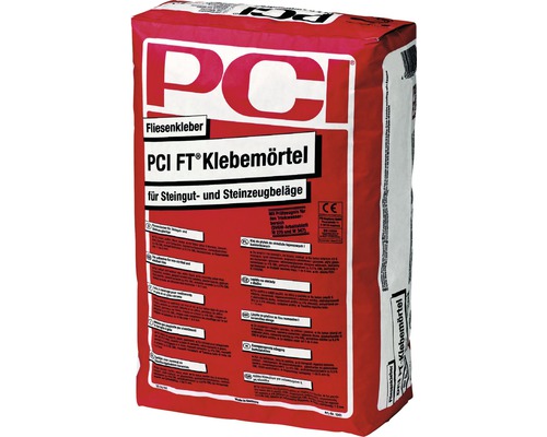 PCI FT® Klebemörtel Fliesenkleber für Steingut- und Steinzeugbeläge 25 kg