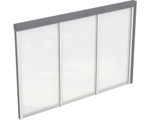 Paroi latérale SKAN HOLZ für Toiture pour terrasses 305x200 cm gris ardoise Paroi latérale SKAN HOLZ für Toiture pour terrasses 305x200 cm gris ardoise