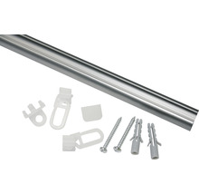 Aluminium-Vorhangschiene 13 mm Komplettset aluminium 180 cm-thumb-0