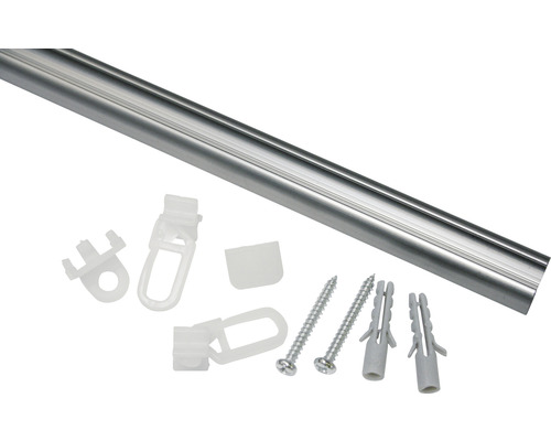 Rail de rideau 13 mm set complet 150 cm aluminium