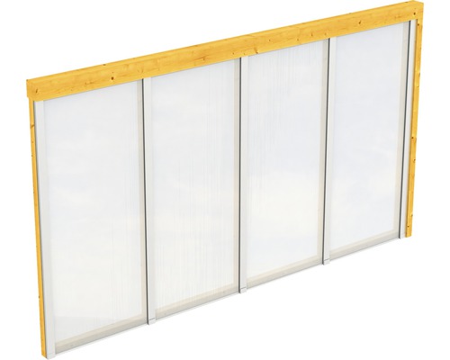 Paroi latérale SKAN HOLZ für Toiture pour terrasses 355x200 cm chêne clair Paroi latérale SKAN HOLZ für Toiture pour terrasses 355x200 cm chêne clair