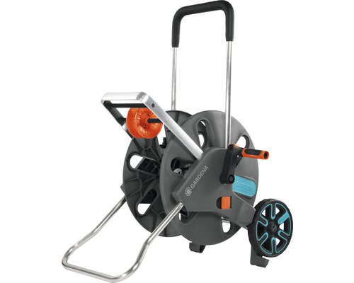Dévidoir sur roues GARDENA CleverRoll L Easy, anthracite Chariot porte-tuyau d''arrosage pour le transport et le stockage des tuyaux d''arrosage.