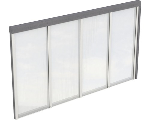 Paroi latérale SKAN HOLZ für Toiture pour terrasses 355x200 cm gris ardoise Paroi latérale SKAN HOLZ für Toiture pour terrasses 355x200 cm gris ardoise