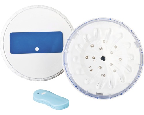 Kit d'éclairage de piscine composé de 2 projecteurs LED adapté pour les piscines hors sol