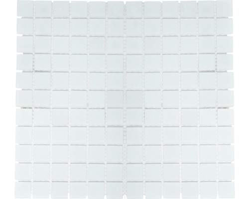 Glasmosaik CM 4045 weiß matt 30,2x32,7 cm