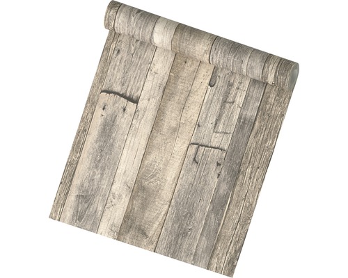 Tapetenrolle mit Holzplankenmuster