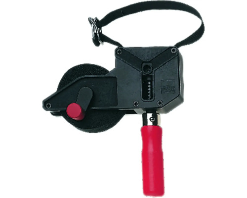 Farbauftragsgerät mit Griff und Tragegurt