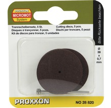 Proxxon Trennscheiben Set mit 5 Trennscheiben, 38 x 0,7 Millimeter