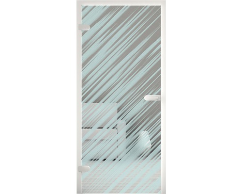 Glastür mit Dekor für den Innenbereich