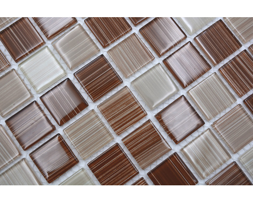 Carreaux de mosaïque de verre carrés pour la décoration des murs et des sols