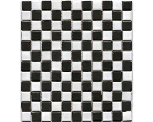 Mosaïque en céramique BM 148 30,5x32,5 cm blanche-noire