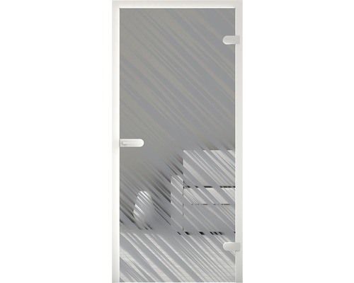 Duschkabinentür mit satiniertem Glas