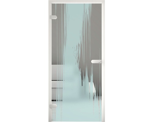 Glastür mit Dekor für den Innenbereich