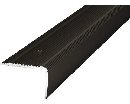 Profil de bordure d''escalier en aluminium avec rainures