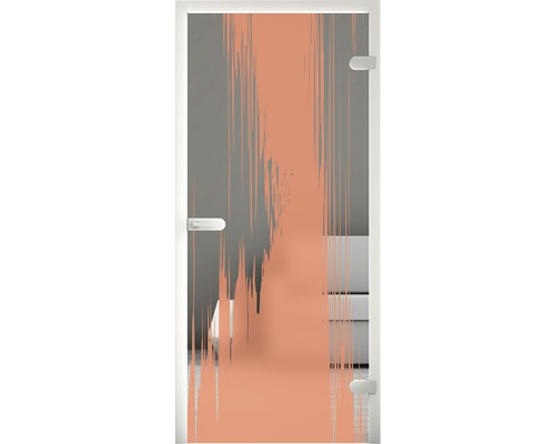 Glastür mit Dekor für den Innenbereich