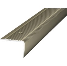 Treppenkantenprofil aus Aluminium mit geriffelter Oberfläche