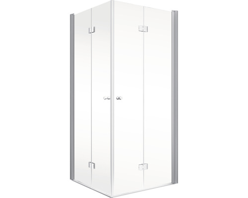 Eckdusche mit Glastüren