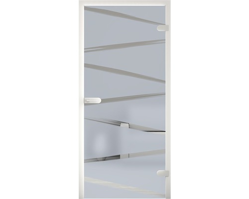 Glastür mit horizontalen Streifen für HORNBACH