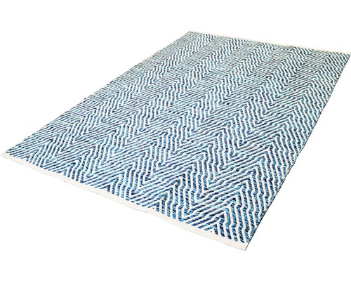 Tapis avec motif géométrique en zigzag