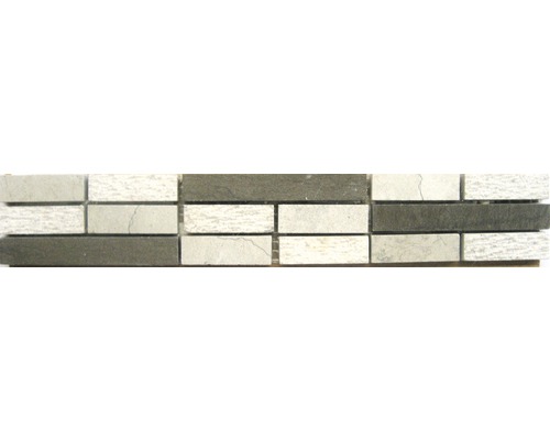 Frise en pierre naturelle Sticks grey 5,0x30,0 cm