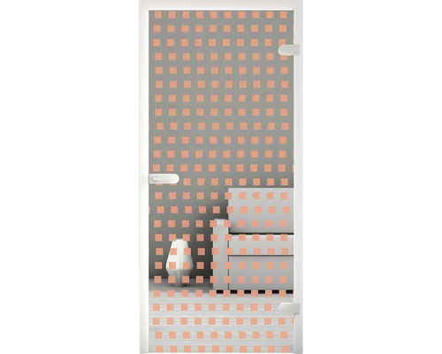Badezimmertür mit Dekorfolie für mehr Privatsphäre