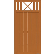 Holzzaun Gartentür mit Kreuzmuster