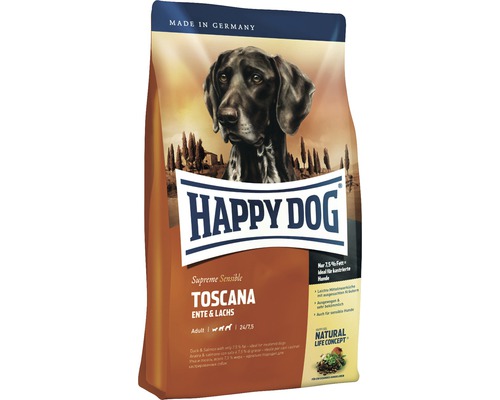 Croquettes pour chien HAPPY DOG Supreme Toscane 12,5 kg Happy Dog Toscana Nourriture sèche pour chiens