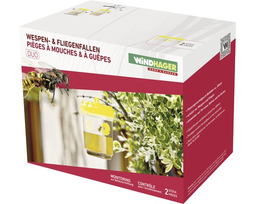 Wespen- und Fliegenfalle im Karton, Doppelpack