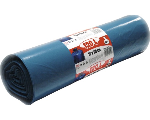 P01650 - Sac poubelle Bleu HD 30L 12µ - 500un